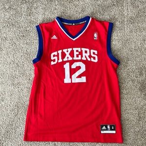 Men’s size Medium red adidas  Sixers jersey